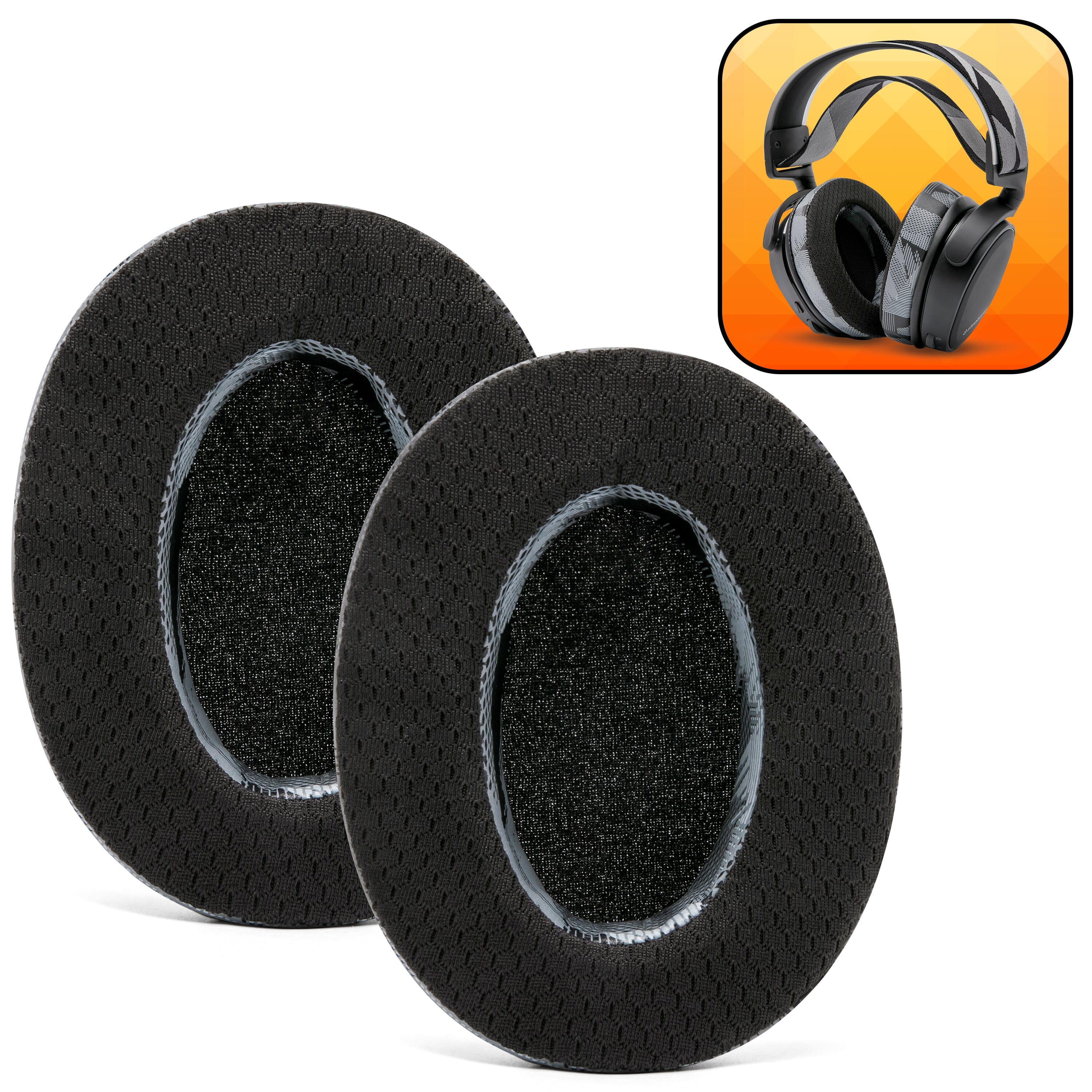 Apos Audio Wicked Cushions Cooling Gel Ear Pads WC FreeZe - Hybrid Cooling Gel Infused Ear Pads for ATH M50X Anthracite