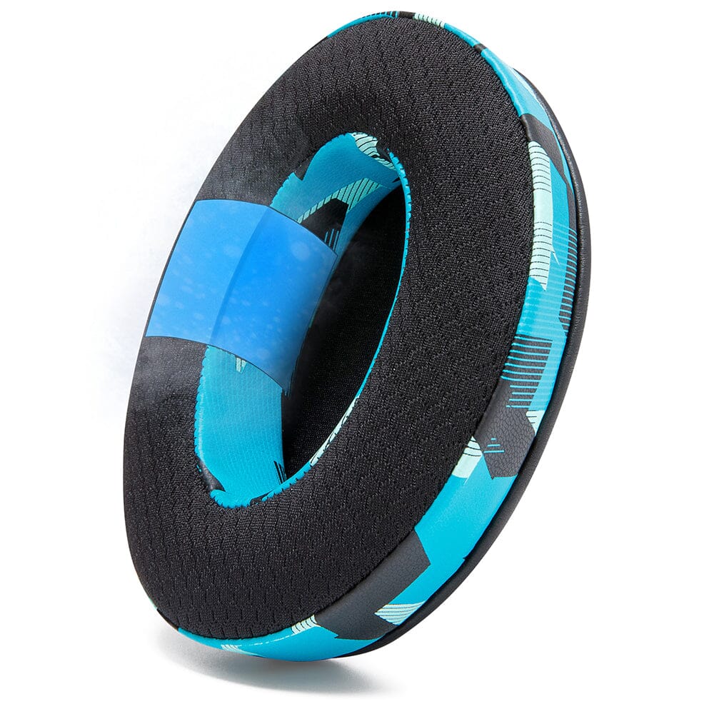 Apos Audio Wicked Cushions Cooling Gel Ear Pads WC FreeZe - Hybrid Cooling Gel Infused Gaming Earpads Cyan Prism