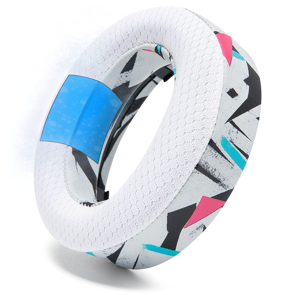 Apos Audio Wicked Cushions Cooling Gel Ear Pads WC FreeZe Pulse 3D - Cooling Gel Earpads For PS5 Pulse 3D Headset 90s White