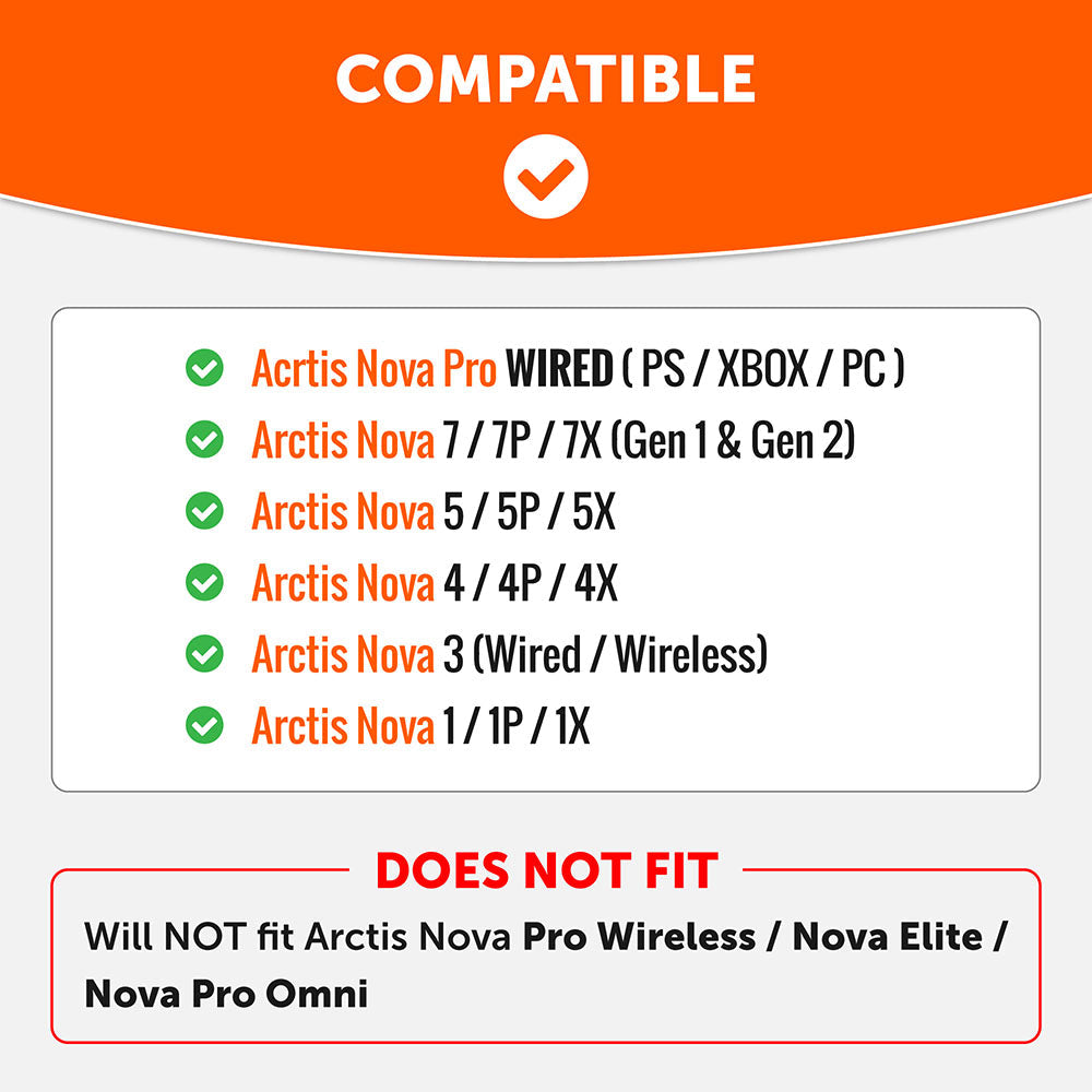 Apos Audio Wicked Cushions Ear Pads Arctis Nova Earpads - WC StealthZ