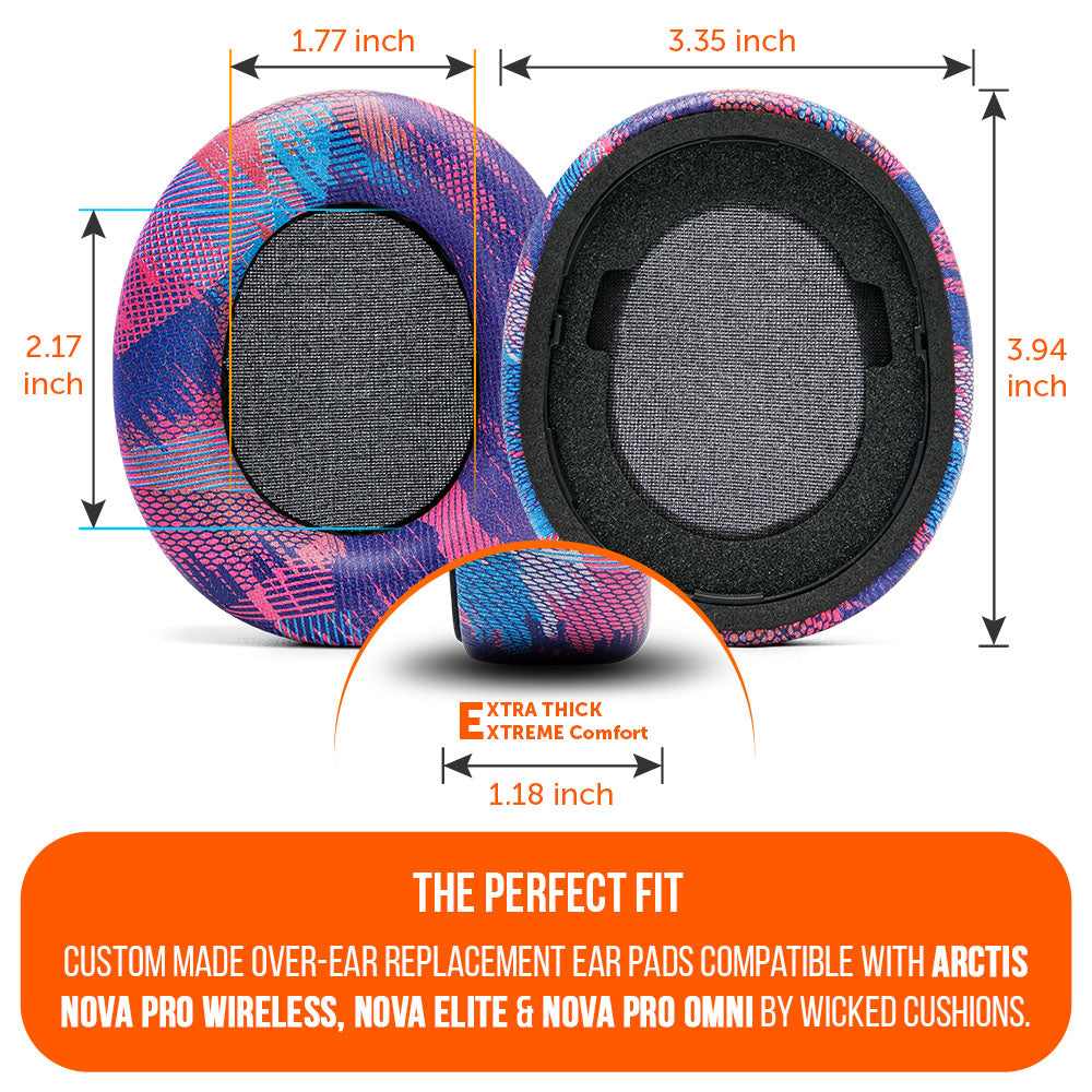 Apos Audio Wicked Cushions Ear Pads Arctis Nova Pro Wireless, Nova Elite & Nova Pro Omni Earpads - WC PadZ Nova Pro Wireless