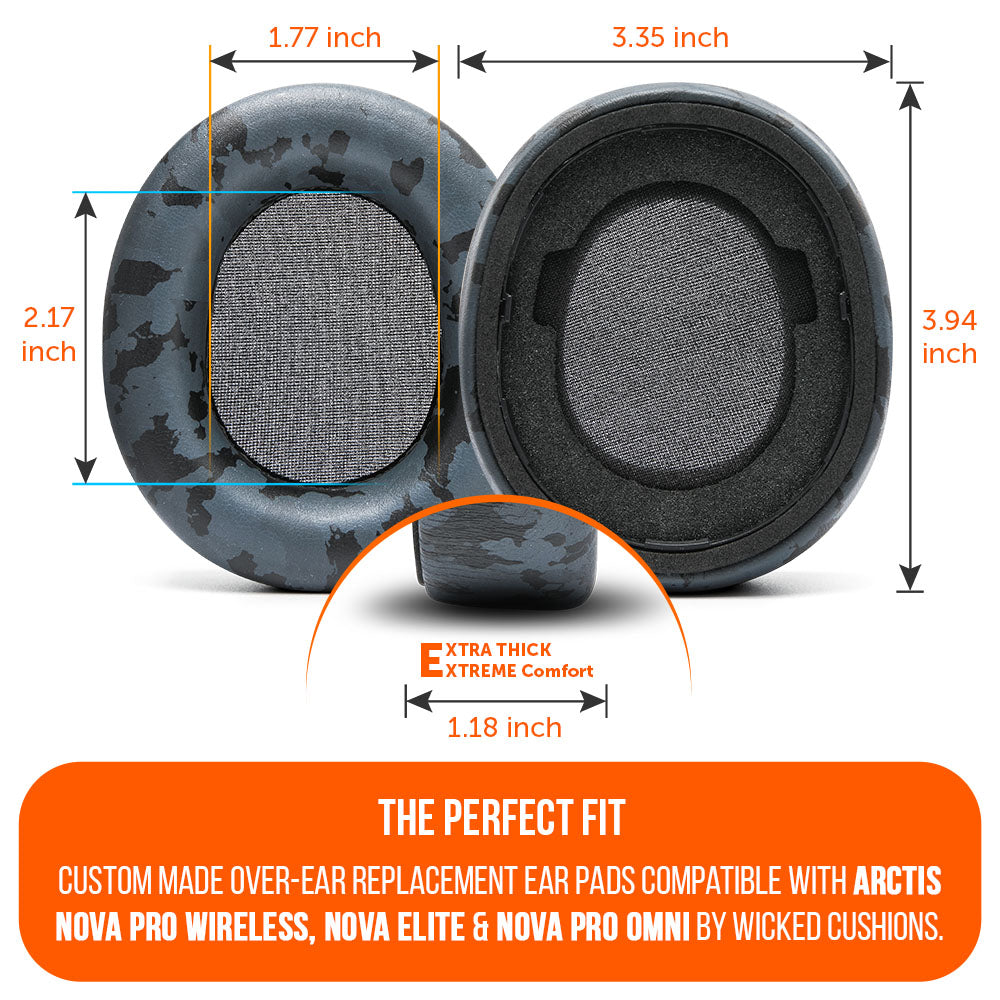 Apos Audio Wicked Cushions Ear Pads Arctis Nova Pro Wireless, Nova Elite & Nova Pro Omni Earpads - WC PadZ Nova Pro Wireless