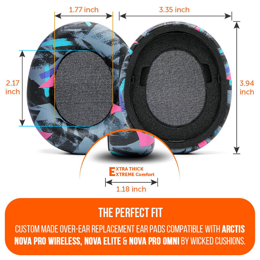 Apos Audio Wicked Cushions Ear Pads Arctis Nova Pro Wireless, Nova Elite & Nova Pro Omni Earpads - WC PadZ Nova Pro Wireless
