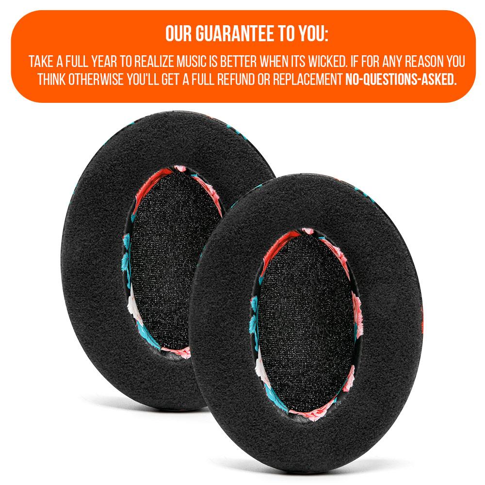 Apos Audio Wicked Cushions Ear Pads ATH M50X Earpads - Velour Hybrid