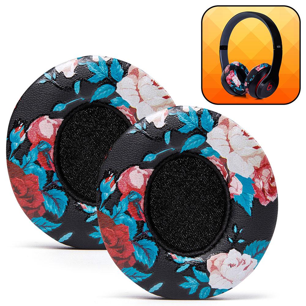 Apos Audio Wicked Cushions Ear Pads Beats Solo Earpads Black Floral