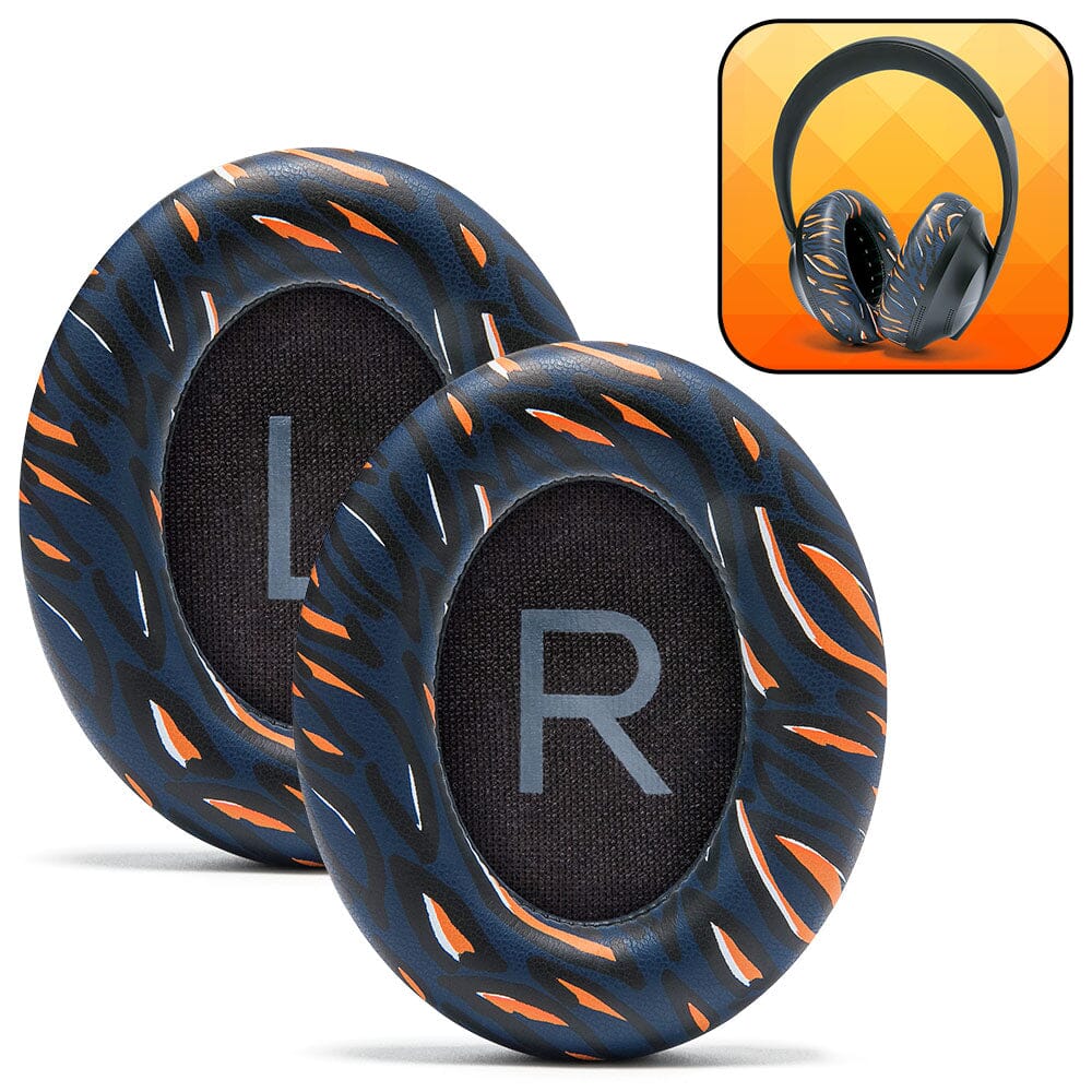 Apos Audio Wicked Cushions Ear Pads Bose NC 700 Replacement Earpads Navy Tiger