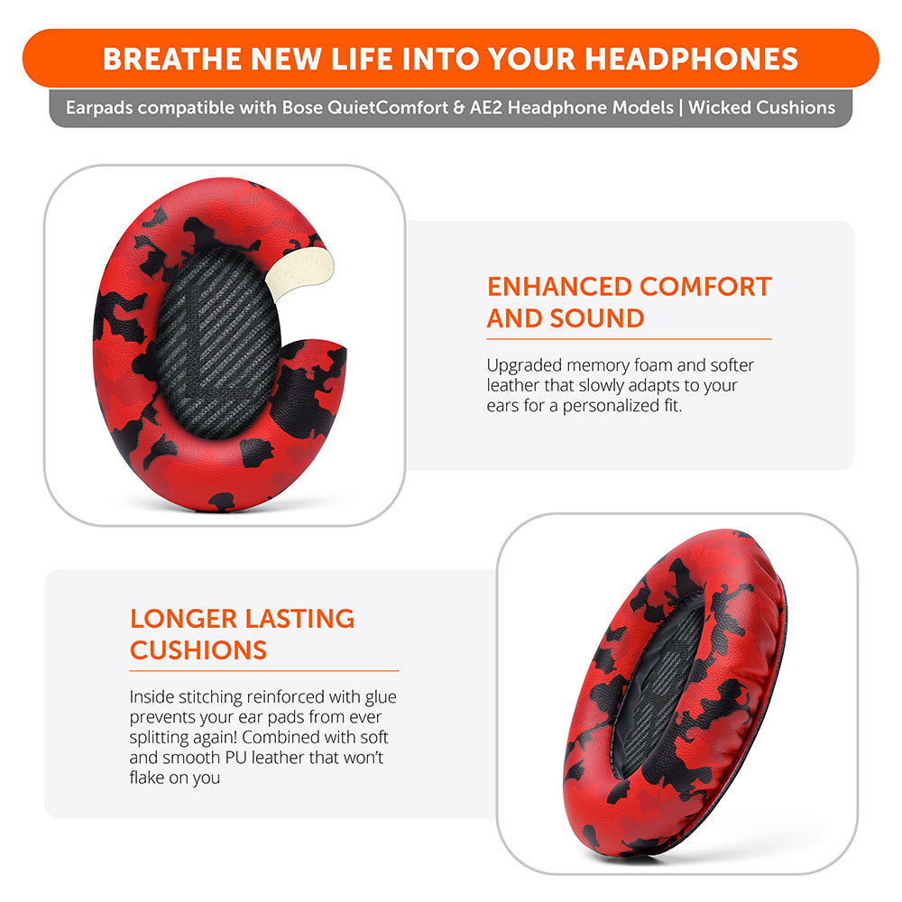 Apos Audio Wicked Cushions Ear Pads Bose QC35 Replacement Ear Pads