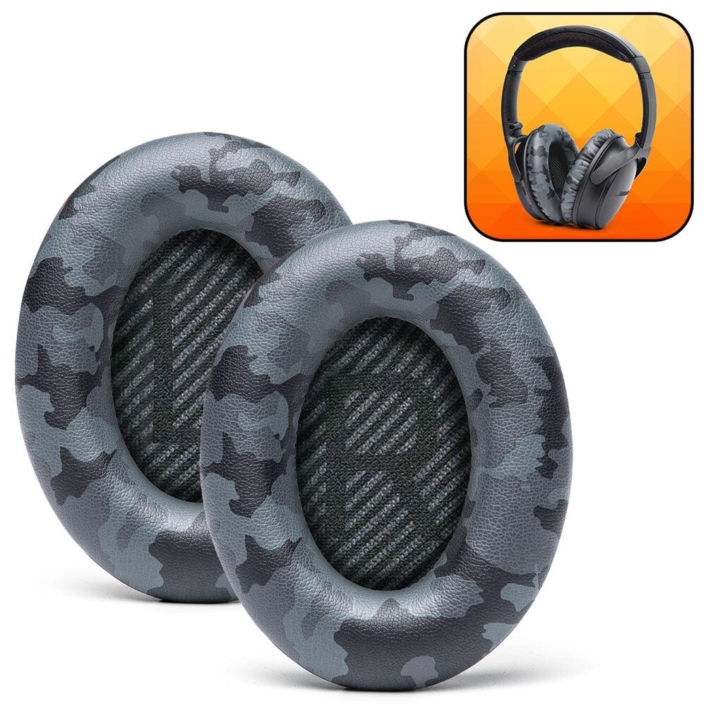 Apos Audio Wicked Cushions Ear Pads Bose QC35 Replacement Ear Pads Black Camo