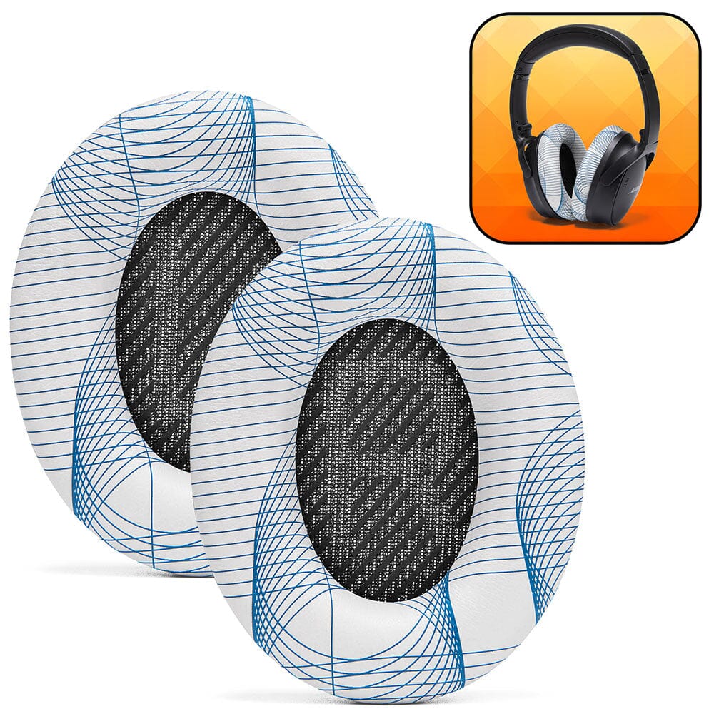 Apos Audio Wicked Cushions Ear Pads Bose QC35 Replacement Ear Pads Ivory Tide