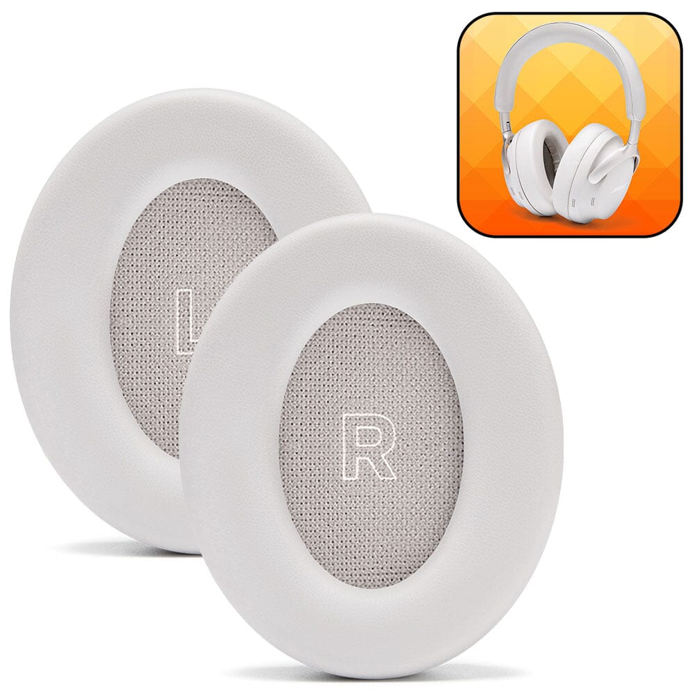 Apos Audio Wicked Cushions Ear Pads Bose QuietComfort Ultra Gen 1 & Gen 2 Earpads - WC PadZ QC Ultra White Smoke