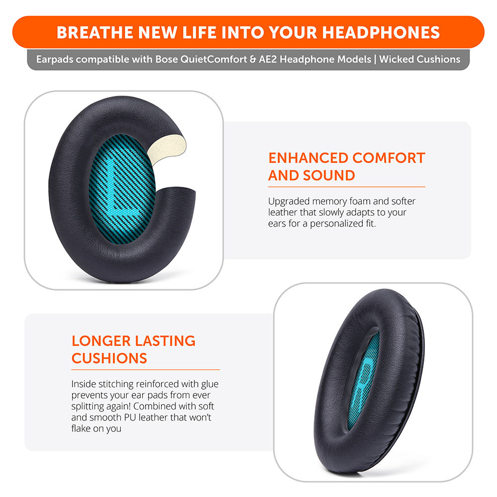Apos Audio Wicked Cushions Ear Pads Replacement Ear Pads For Bose QC25
