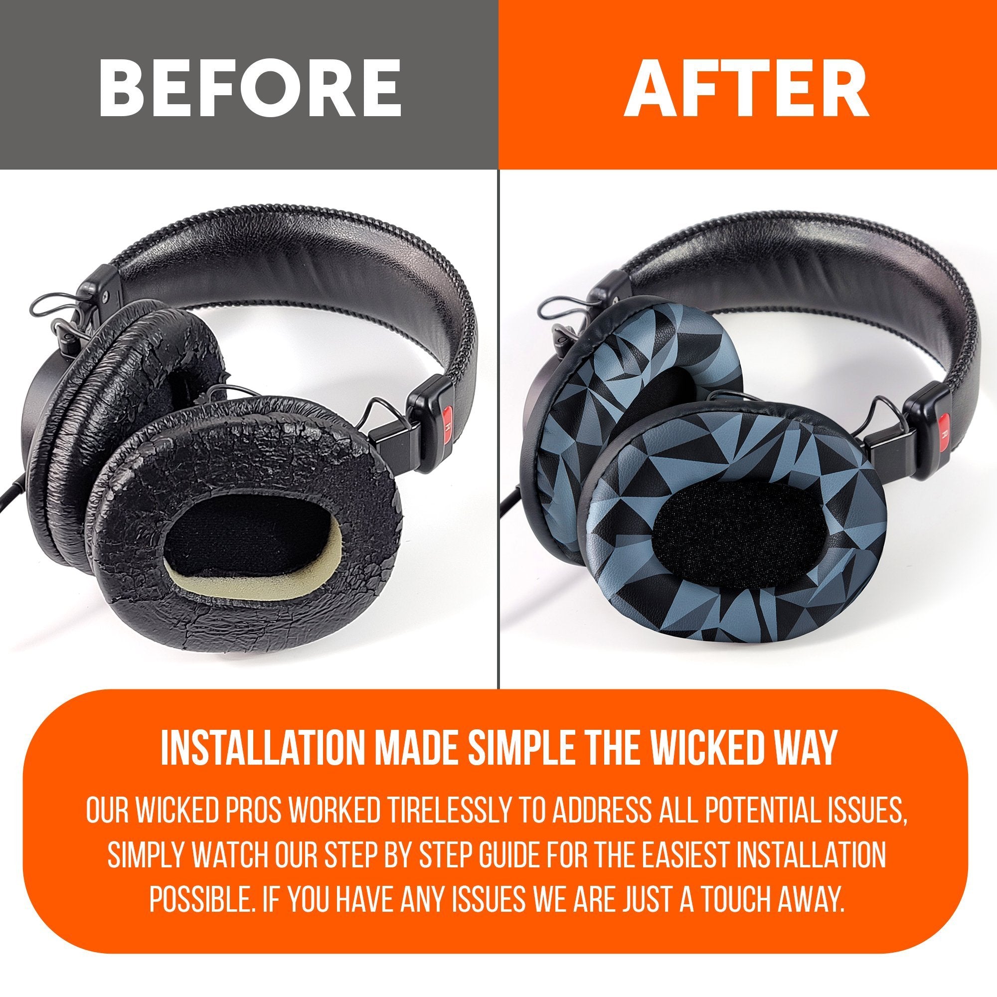 Apos Audio Wicked Cushions Ear Pads Replacement Earpads For Sony MDR 7506
