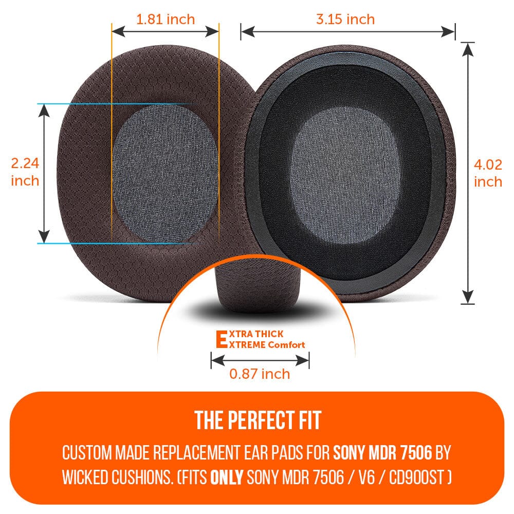 Apos Audio Wicked Cushions Ear Pads Replacement Earpads For Sony MDR 7506