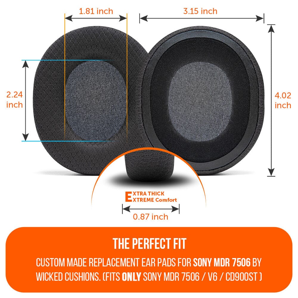 Apos Audio Wicked Cushions Ear Pads Replacement Earpads For Sony MDR 7506