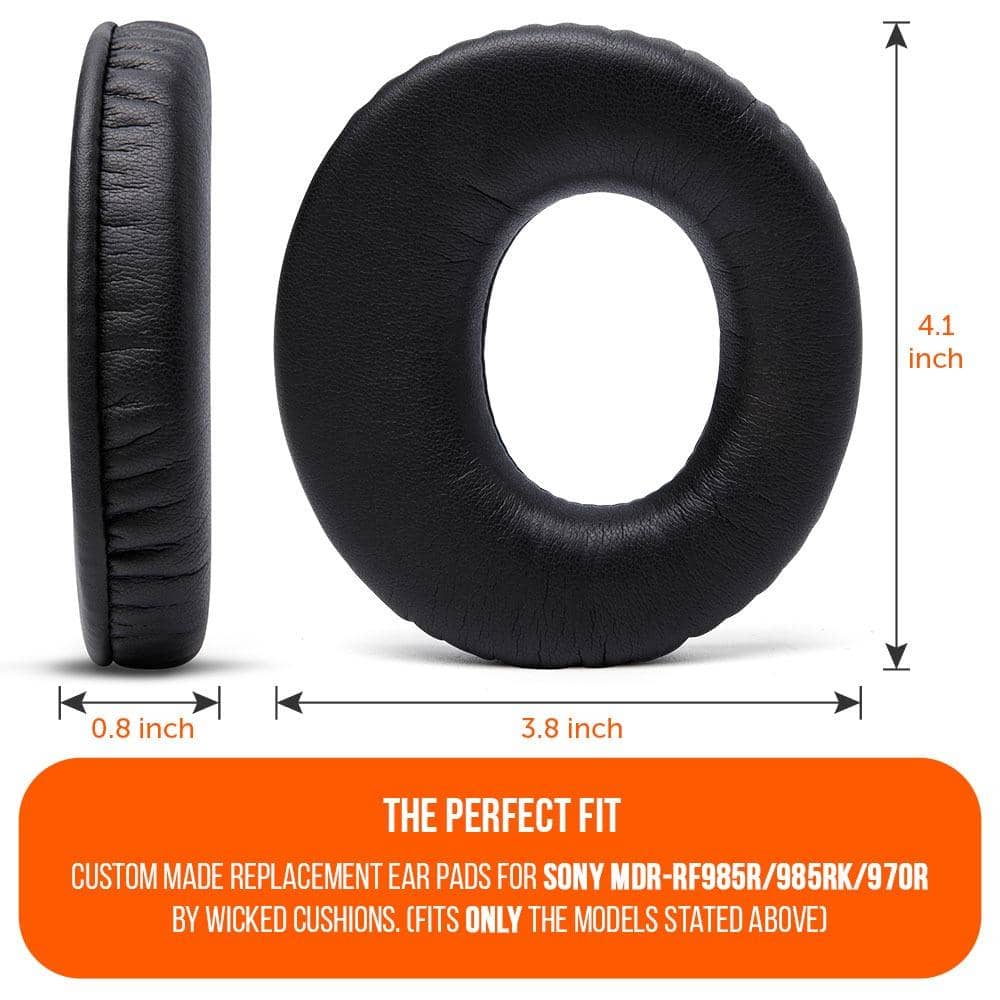 Apos Audio Wicked Cushions Ear Pads Replacement earpads for Sony MDR-RF985R & More Black