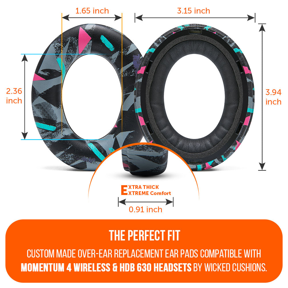 Apos Audio Wicked Cushions Ear Pads Sennheiser Momentum 4 & HDB 630 Earpads - WC PadZ Momentum 4 & HDB 630