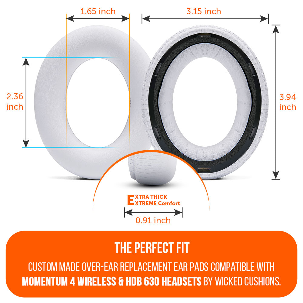 Apos Audio Wicked Cushions Ear Pads Sennheiser Momentum 4 & HDB 630 Earpads - WC PadZ Momentum 4 & HDB 630