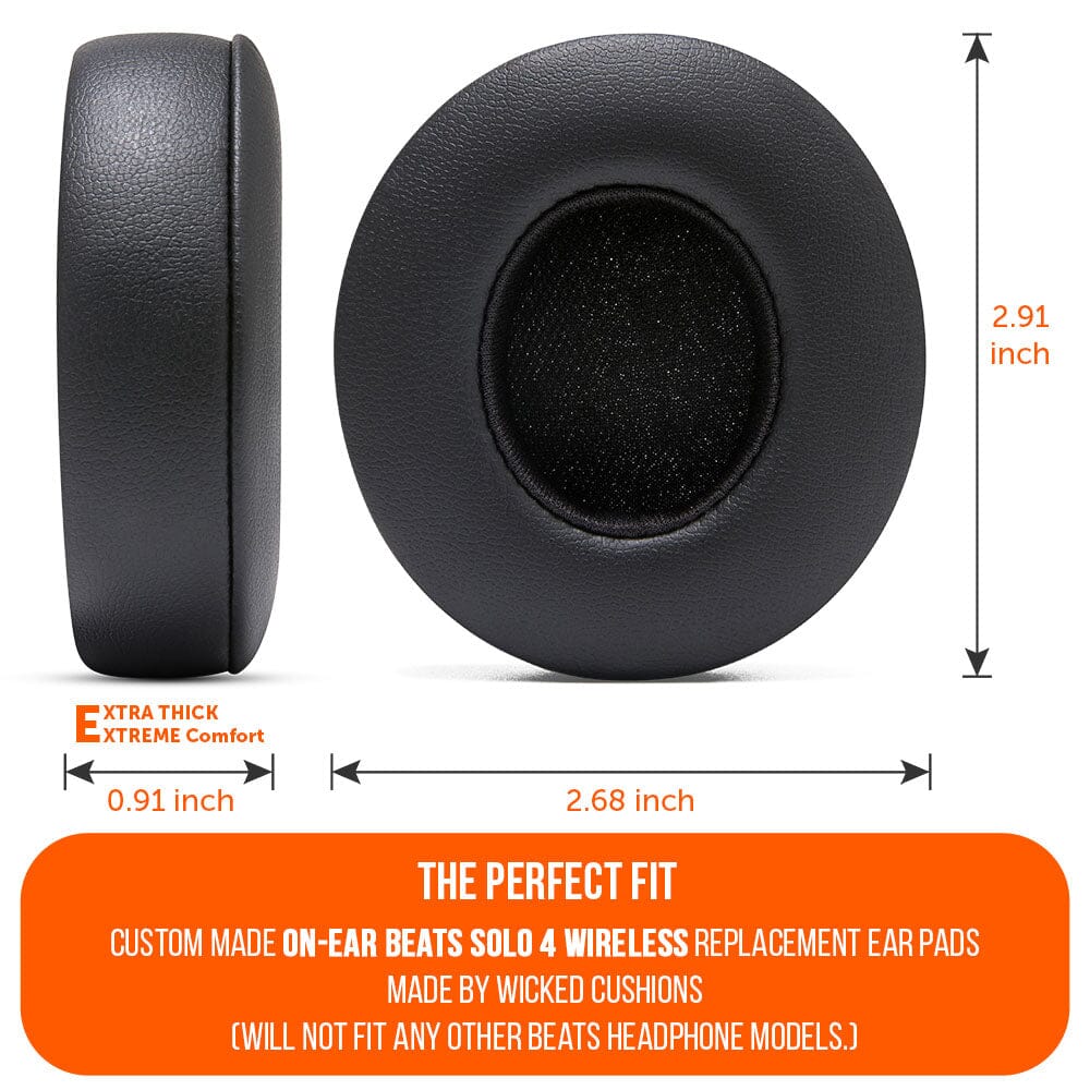 Apos Audio Wicked Cushions Ear Pads Upgraded Beats Solo 4 Earpads - WC PadZ Solo 4