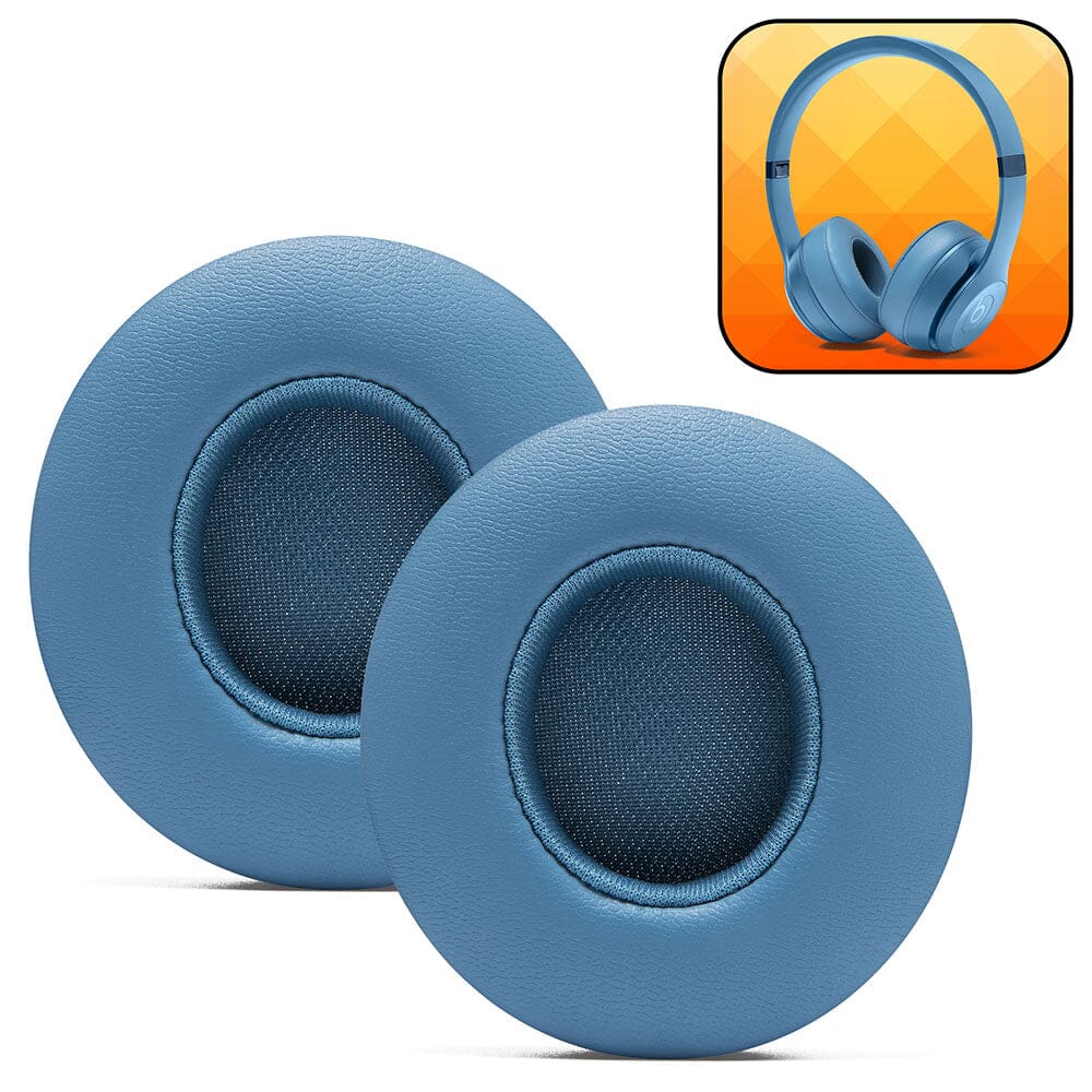 Apos Audio Wicked Cushions Ear Pads Upgraded Beats Solo 4 Earpads - WC PadZ Solo 4 Blue Slate
