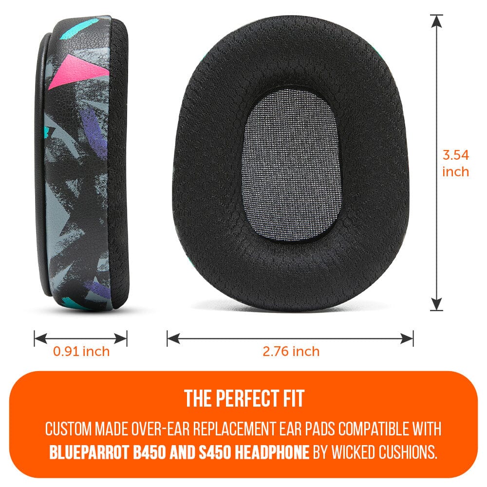 Apos Audio Wicked Cushions Ear Pads Upgraded BlueParrot B450 Earpads - WC PadZ B450