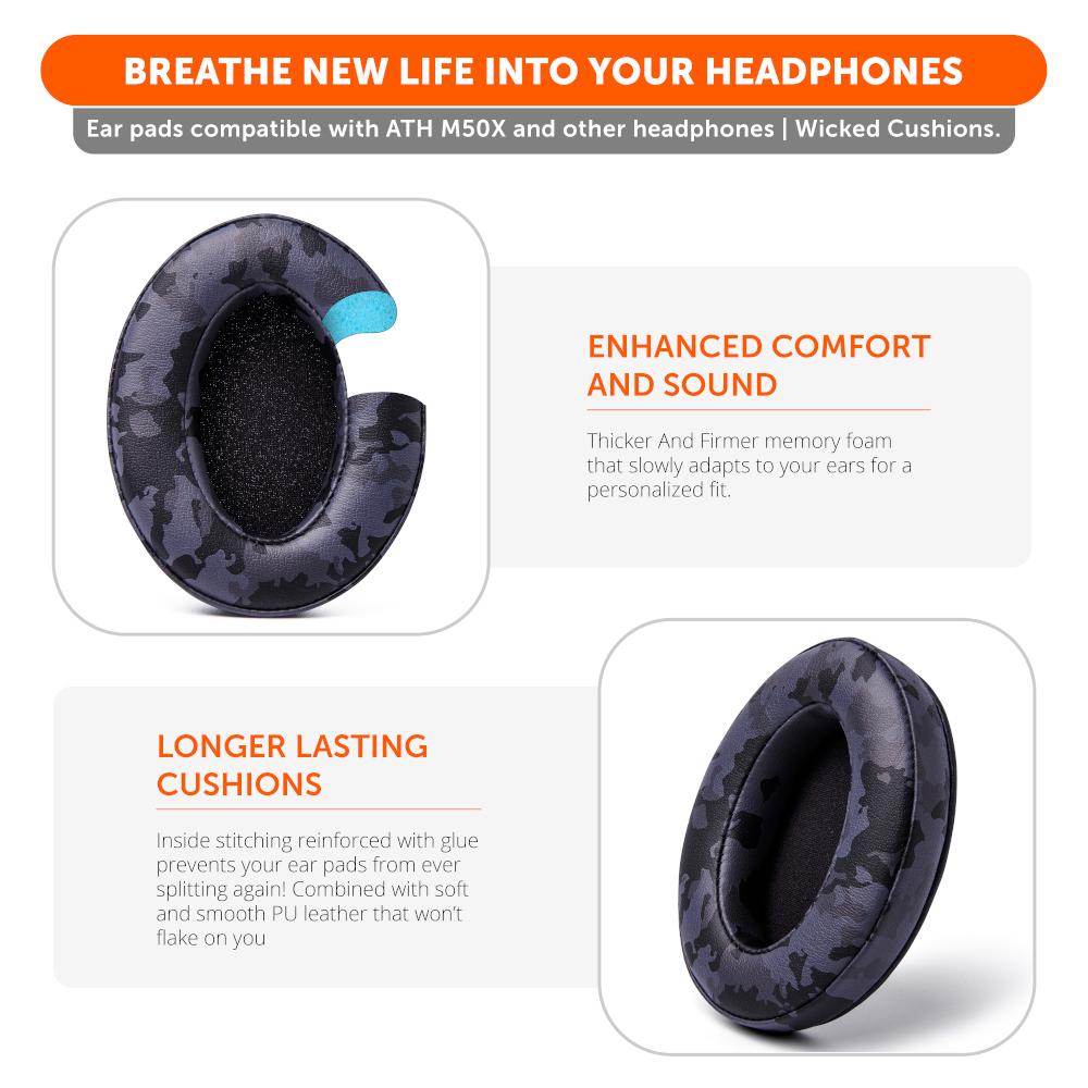 Apos Audio Wicked Cushions Ear Pads Upgraded Gaming Earpads