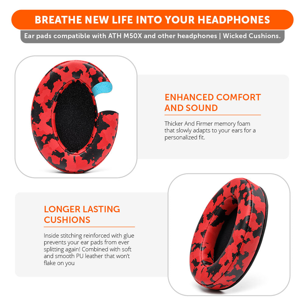 Apos Audio Wicked Cushions Ear Pads Upgraded Gaming Earpads