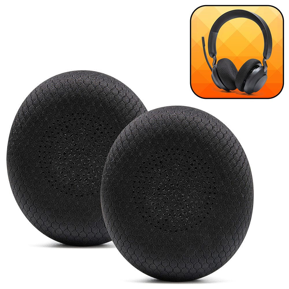 Apos Audio Wicked Cushions Ear Pads Upgraded Jabra Evolve2 65 Earpads - WC PadZ Evolve2 65 Black