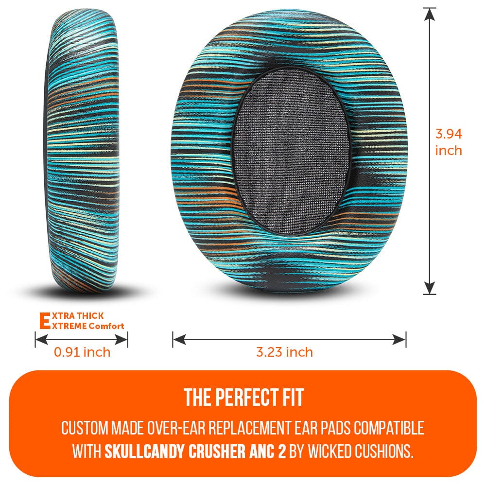 Apos Audio Wicked Cushions Ear Pads Upgraded Skullcandy Crusher ANC 2 Earpads - WC PadZ Crusher ANC 2