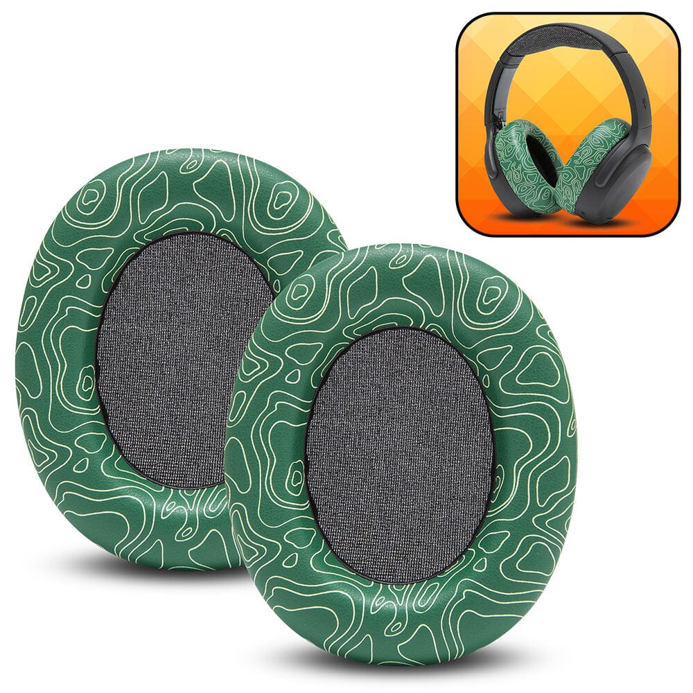 Apos Audio Wicked Cushions Ear Pads Upgraded Skullcandy Crusher ANC 2 Earpads - WC PadZ Crusher ANC 2 Emerald Tide