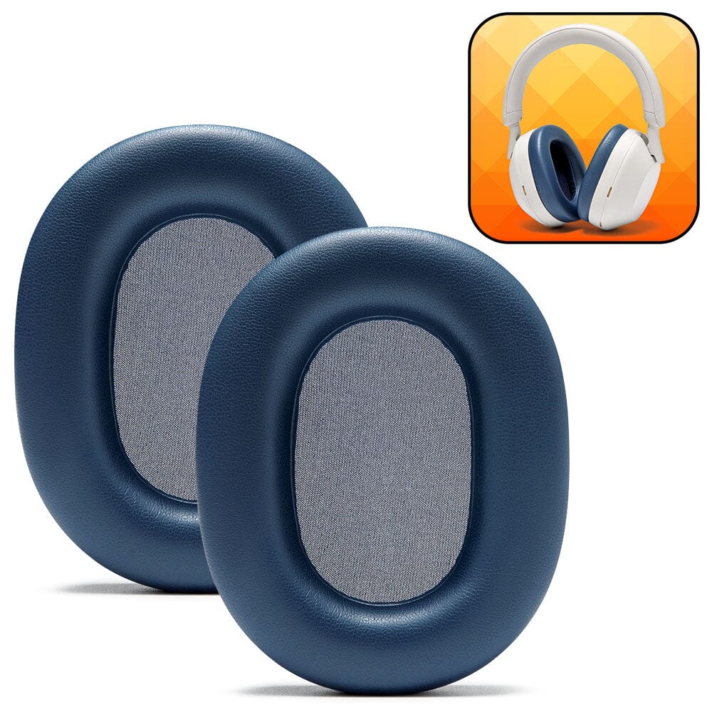 Apos Audio Wicked Cushions Ear Pads Upgraded Sony XM5 Replacement Ear Pads Blue