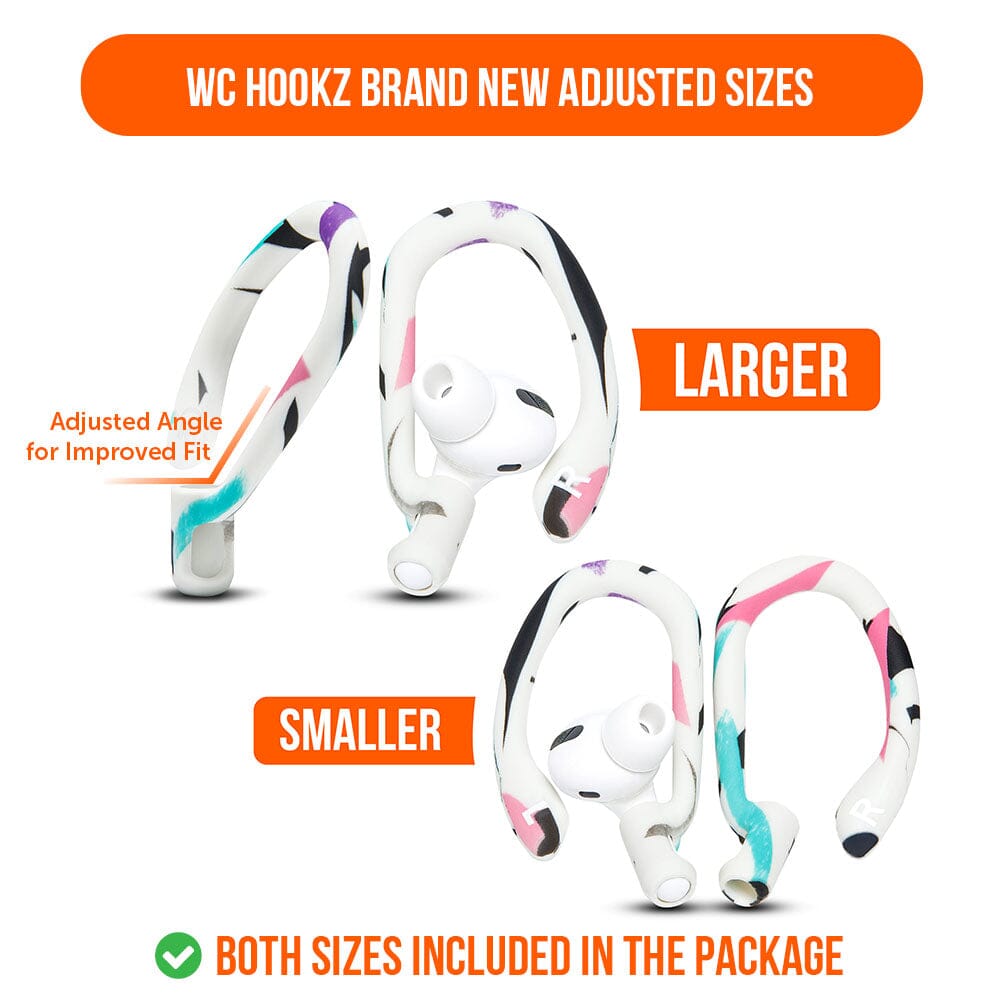 Apos Audio Wicked Cushions Earbuds Earhooks WC HookZ - Over Ear Hooks for Airpods Pro 1, 2 & Airpods 1, 2, 3