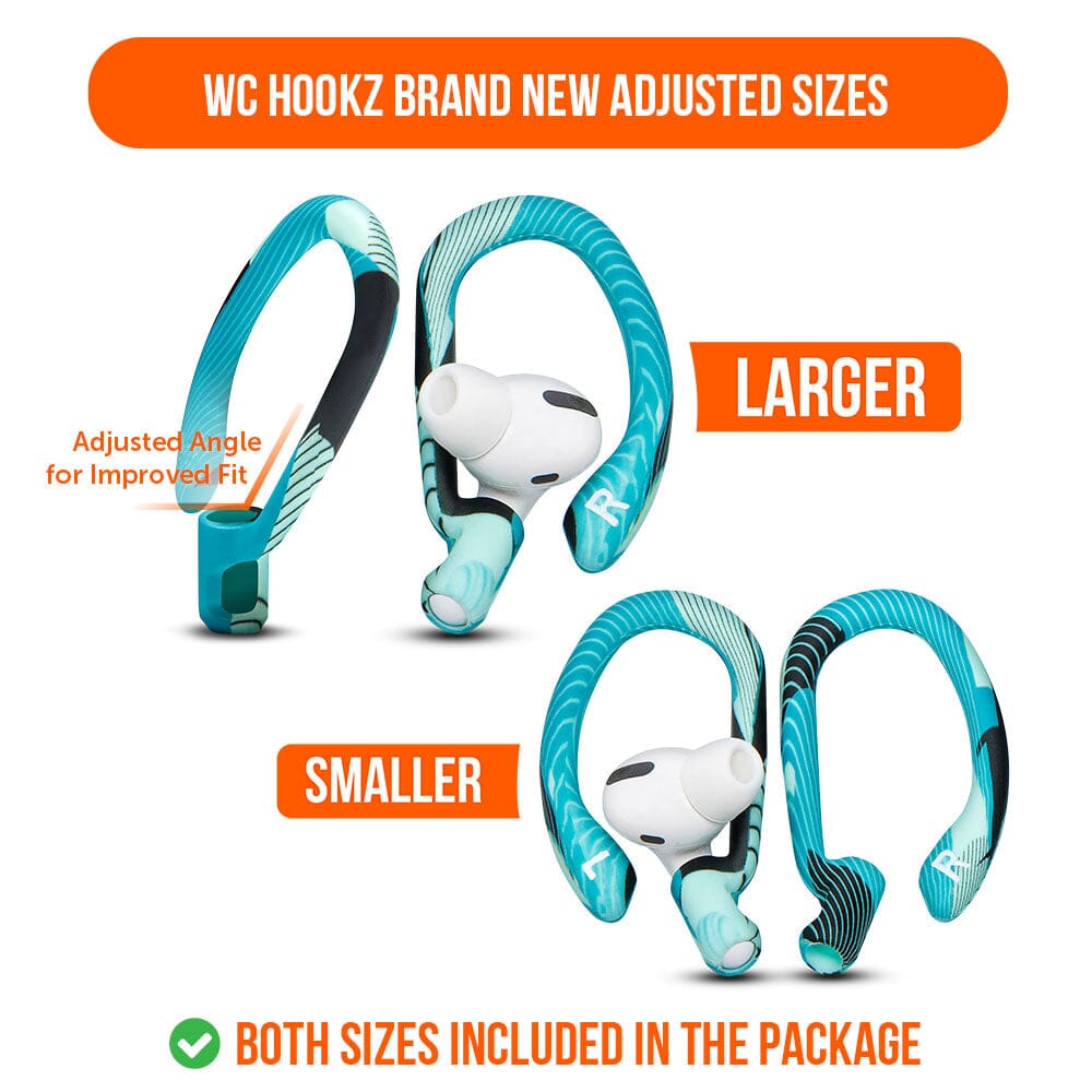 Apos Audio Wicked Cushions Earbuds Earhooks WC HookZ - Over Ear Hooks for Airpods Pro 1, 2 & Airpods 1, 2, 3