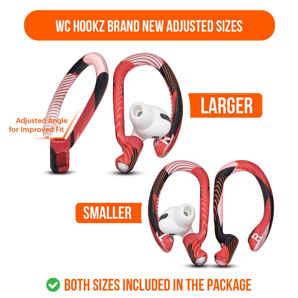 Apos Audio Wicked Cushions Earbuds Earhooks WC HookZ - Over Ear Hooks for Airpods Pro 1, 2 & Airpods 1, 2, 3