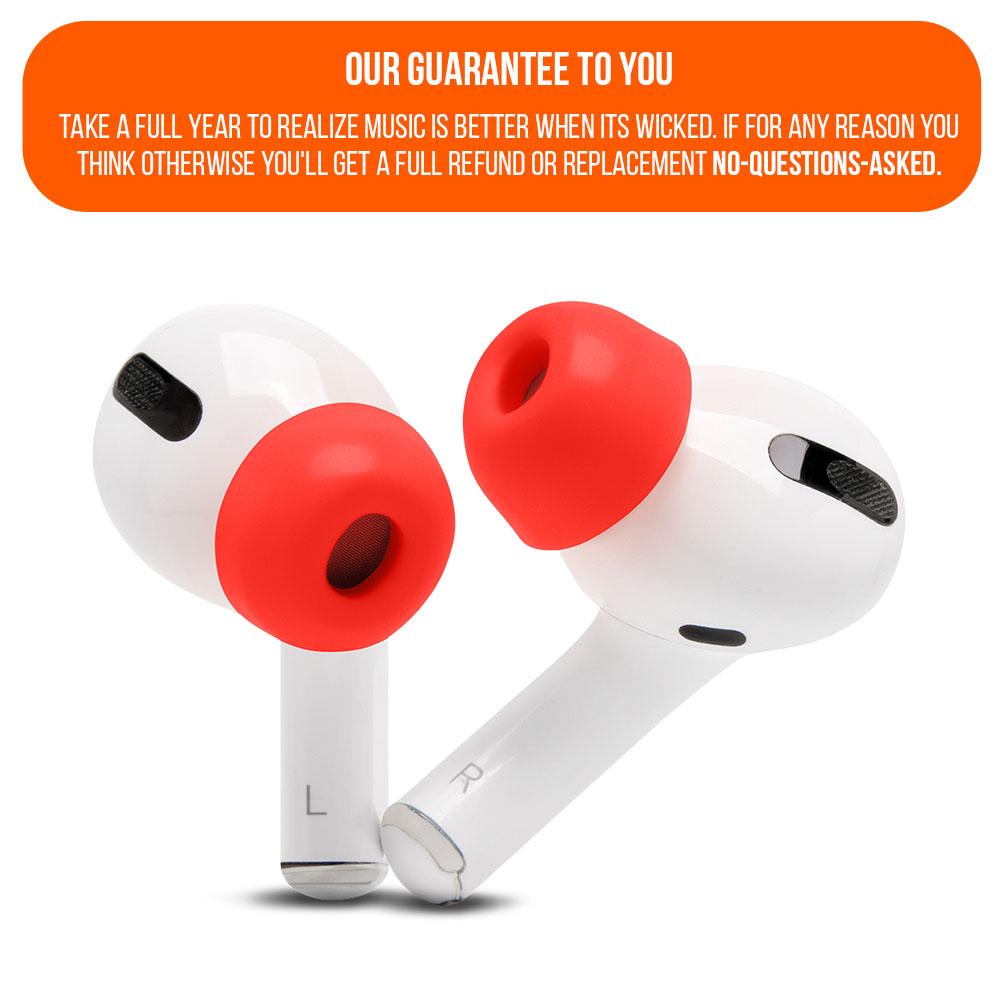 Apos Audio Wicked Cushions Earbuds Foam Tips WC TipZ - Memory Foam Ear Tips for Airpods Pro & Airpods Pro 2
