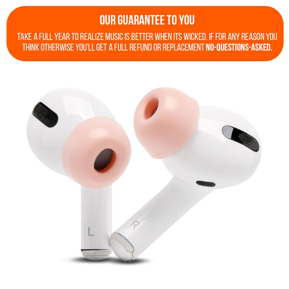 Apos Audio Wicked Cushions Earbuds Foam Tips WC TipZ - Memory Foam Ear Tips for Airpods Pro & Airpods Pro 2