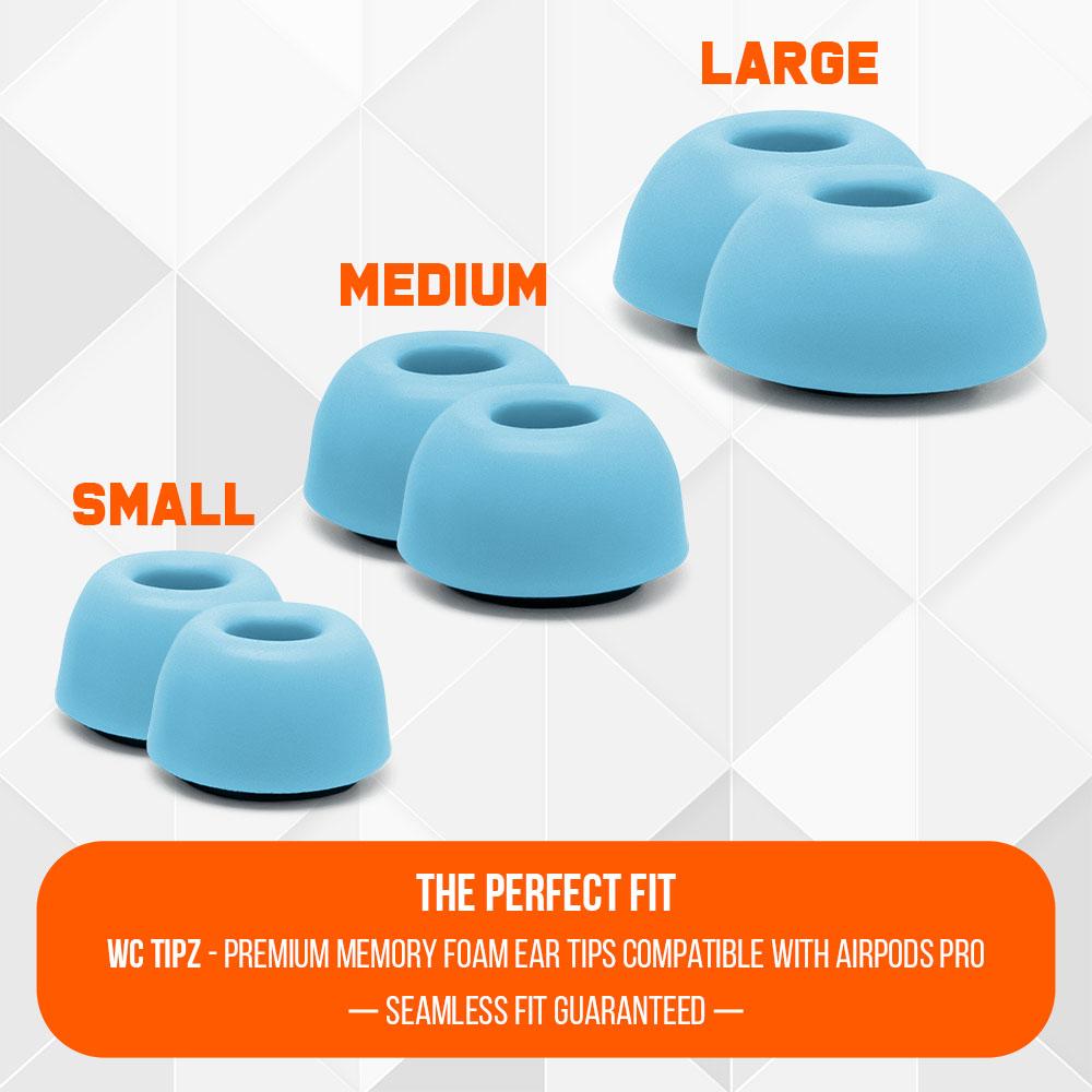 Apos Audio Wicked Cushions Earbuds Foam Tips WC TipZ - Memory Foam Ear Tips for Airpods Pro & Airpods Pro 2