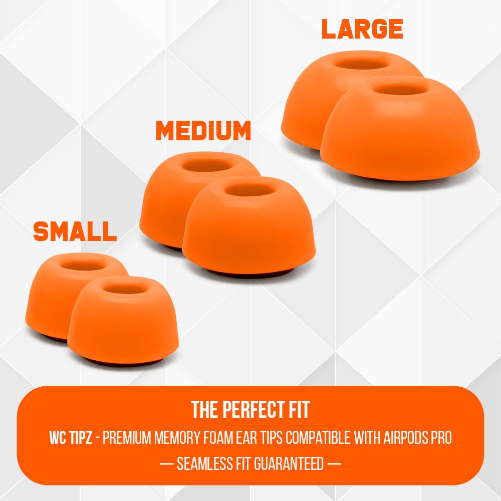 Apos Audio Wicked Cushions Earbuds Foam Tips WC TipZ - Memory Foam Ear Tips for Airpods Pro & Airpods Pro 2