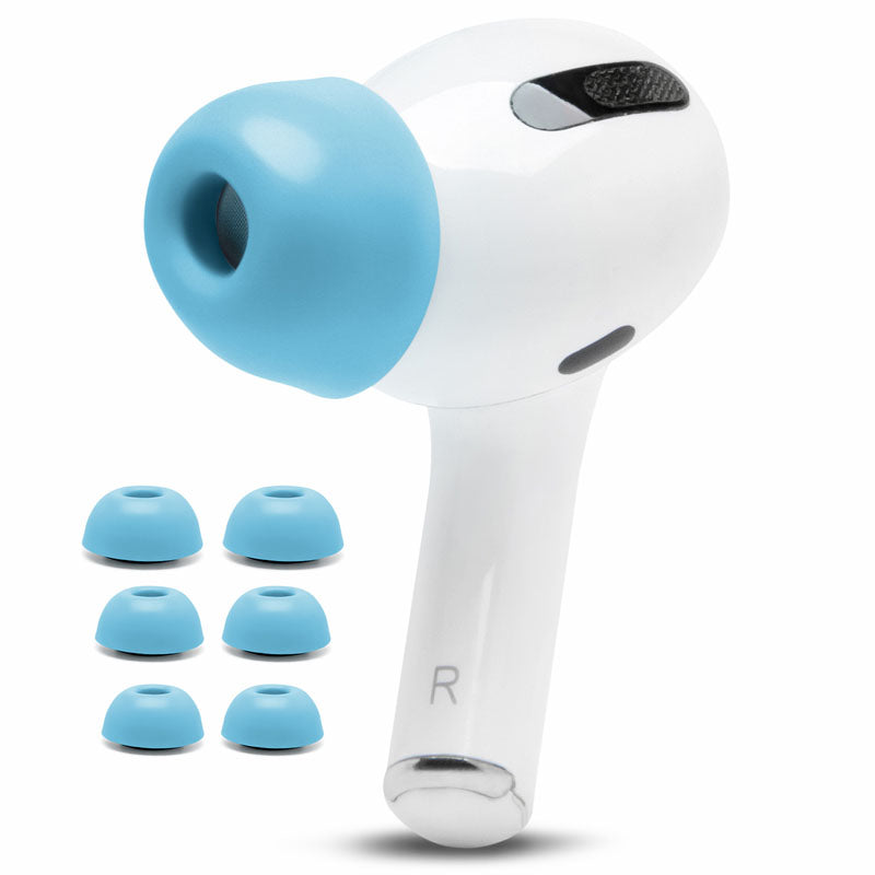 Apos Audio Wicked Cushions Earbuds Foam Tips WC TipZ - Memory Foam Ear Tips for Airpods Pro & Airpods Pro 2 Ocean Blue