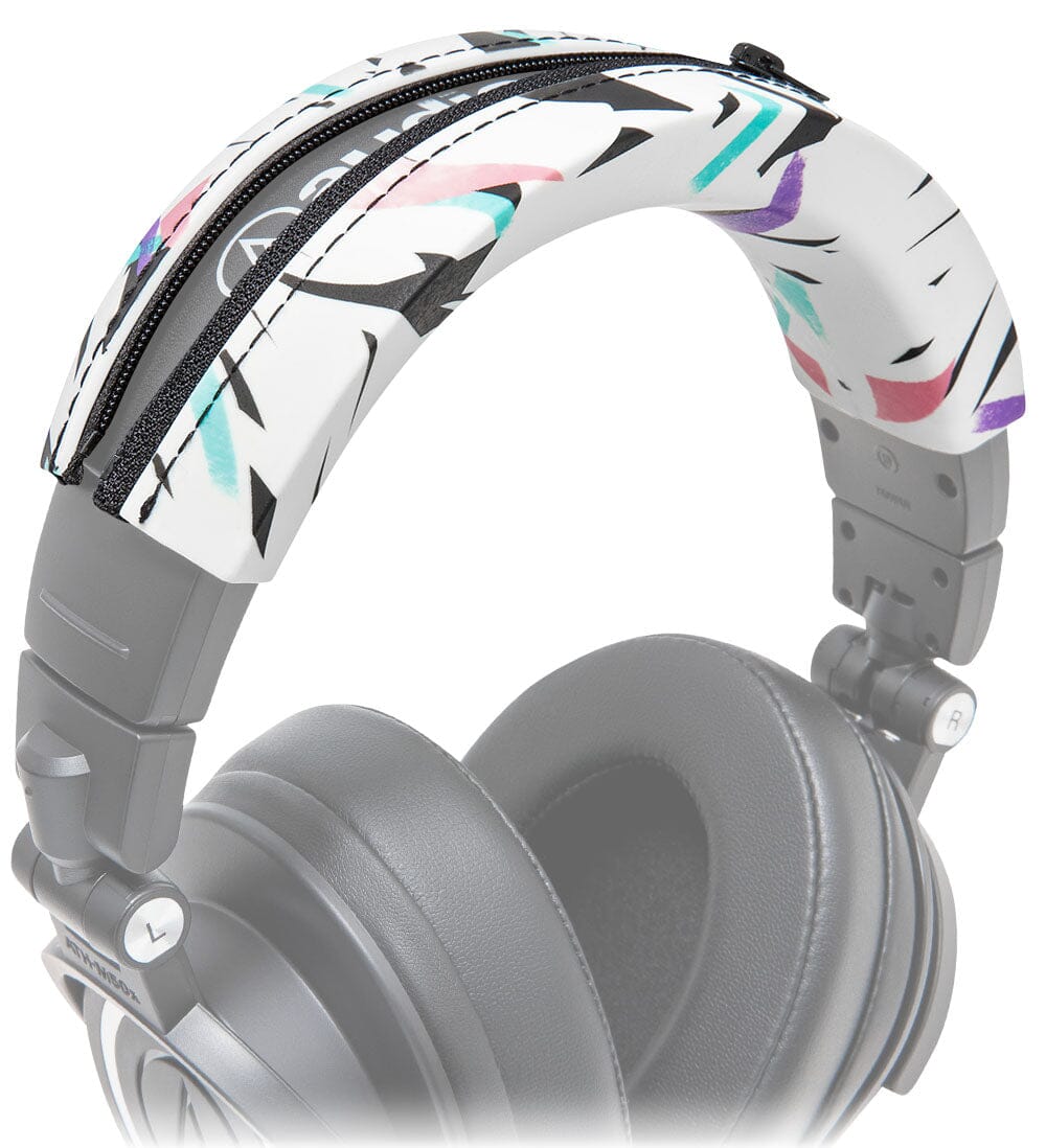 Apos Audio Wicked Cushions Headbands & Headband Covers Audio Technica ATH M50X / M40X Headband Cover - WC BandZ ATH 90s White