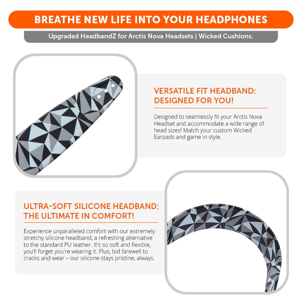 Apos Audio Wicked Cushions Headbands & Headband Covers Upgraded Headband Replacement for Arctis Nova Headphones