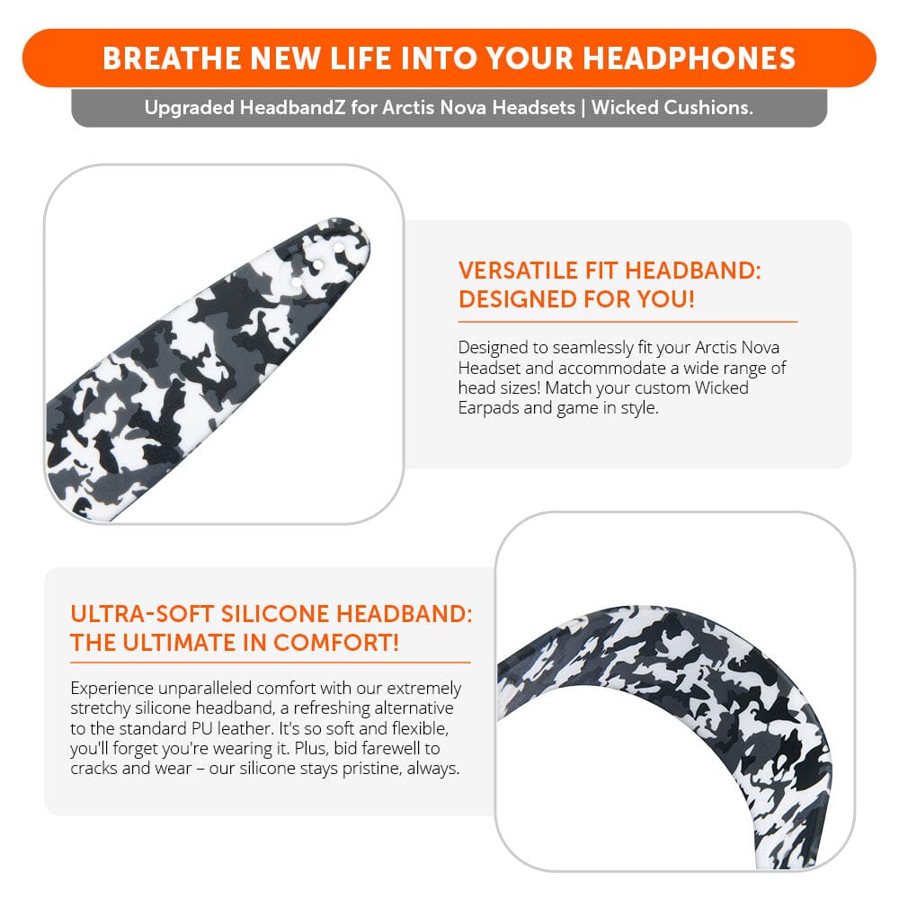 Apos Audio Wicked Cushions Headbands & Headband Covers Upgraded Headband Replacement for Arctis Nova Headphones