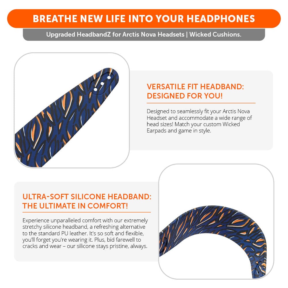 Apos Audio Wicked Cushions Headbands & Headband Covers Upgraded Headband Replacement for Arctis Nova Headphones