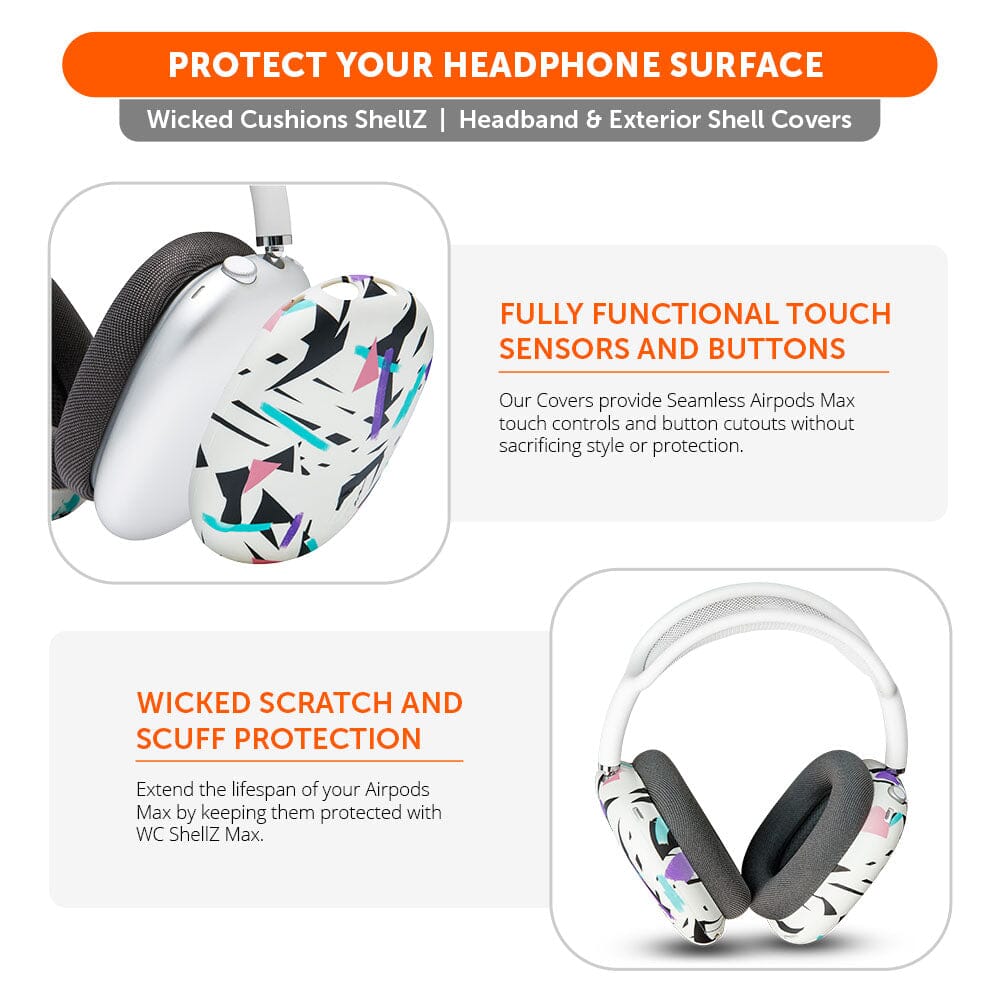 Apos Audio Wicked Cushions Headphone Covers Airpods Max 1 & 2 Exterior Shell Covers - WC ShellZ Max