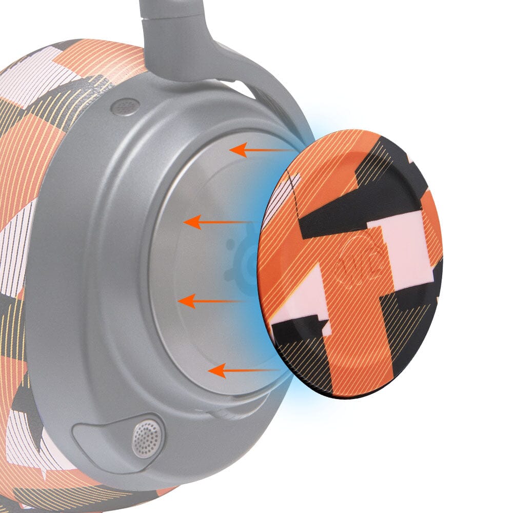 Apos Audio Wicked Cushions Speaker Plates WC Side Speaker Plates for Arctis Nova Headsets - Arctis Nova Booster Pack by Wicked Cushions Orange Prism
