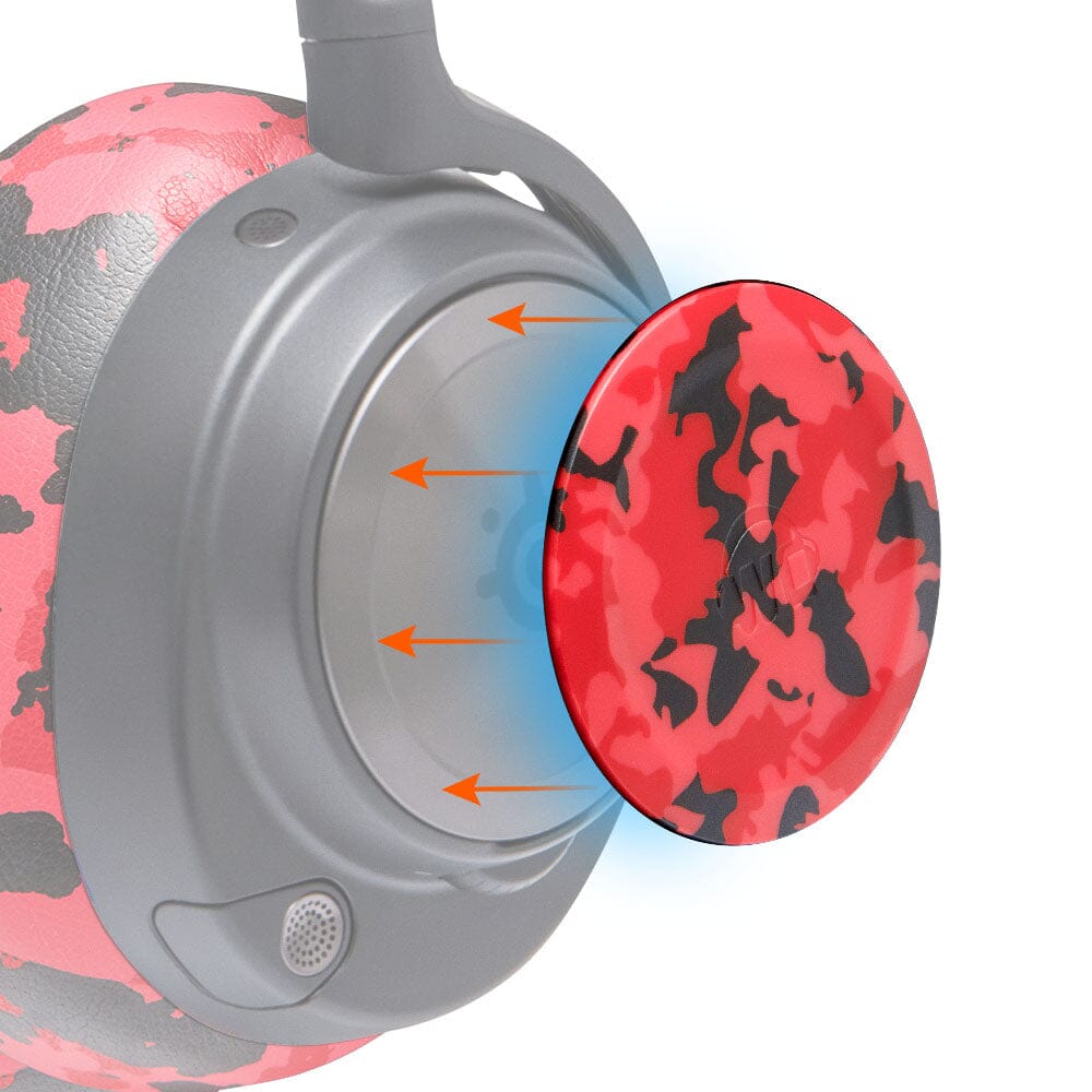 Apos Audio Wicked Cushions Speaker Plates WC Side Speaker Plates for Arctis Nova Headsets - Arctis Nova Booster Pack by Wicked Cushions Red Camo
