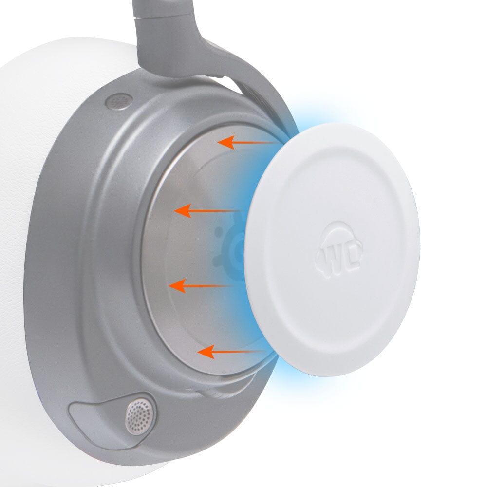 Apos Audio Wicked Cushions Speaker Plates WC Side Speaker Plates for Arctis Nova Headsets - Arctis Nova Booster Pack by Wicked Cushions White
