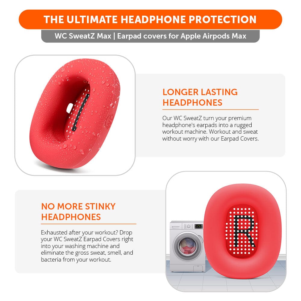 Apos Audio Wicked Cushions Sweat Covers Apple Airpods Max 1 Earpad Sweat Covers - WC SweatZ Max