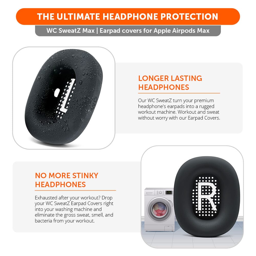 Apos Audio Wicked Cushions Sweat Covers Apple Airpods Max 1 Earpad Sweat Covers - WC SweatZ Max