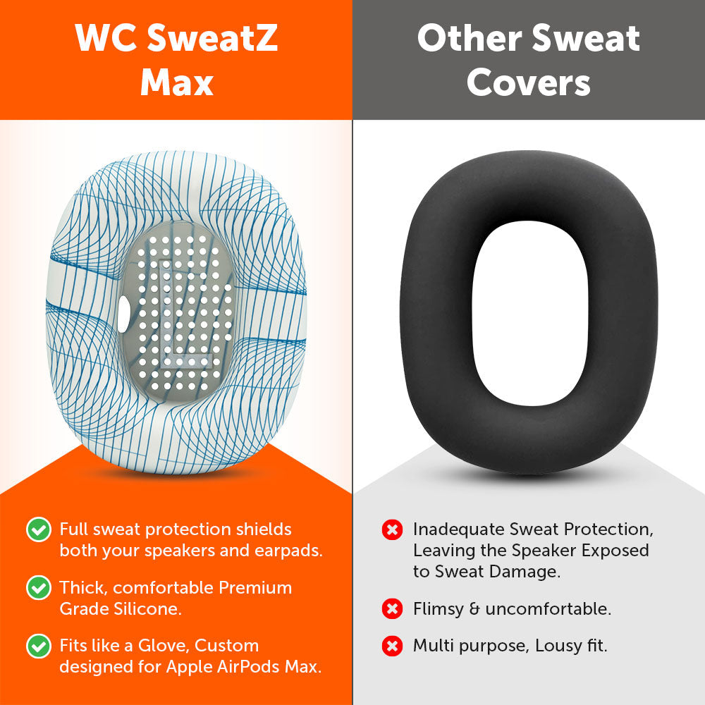 Apos Audio Wicked Cushions Sweat Covers Apple Airpods Max 1 Earpad Sweat Covers - WC SweatZ Max
