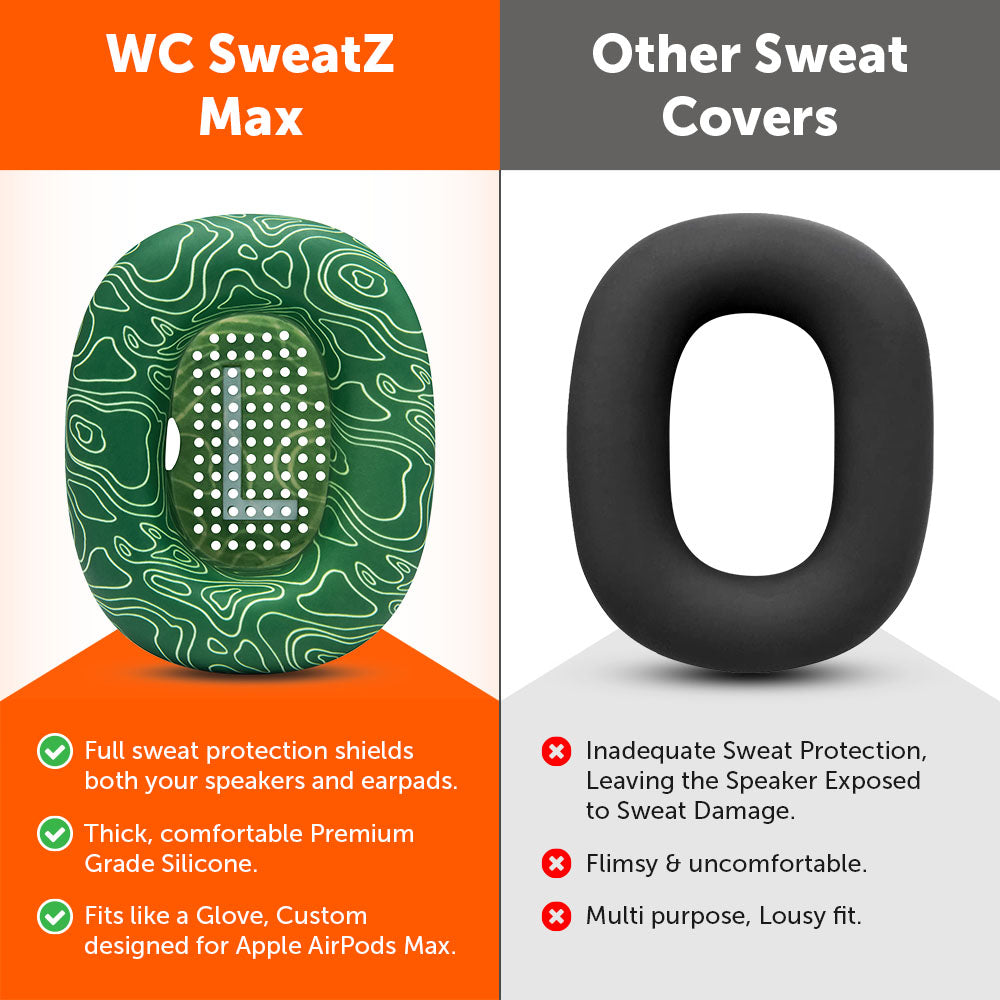 Apos Audio Wicked Cushions Sweat Covers Apple Airpods Max 1 Earpad Sweat Covers - WC SweatZ Max